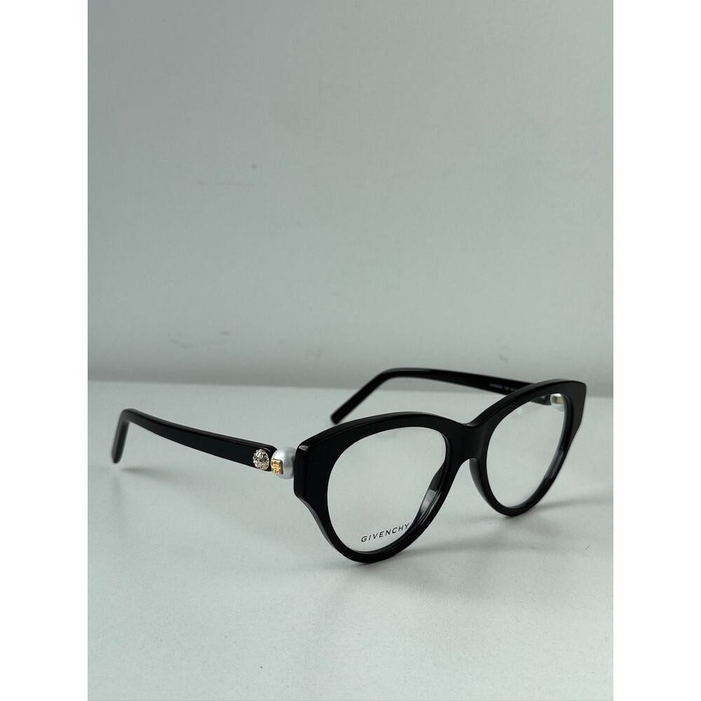 NEW Givenchy GV50048I Cat Eye Pearl Black Crystal Frames - Picture 5 of 10